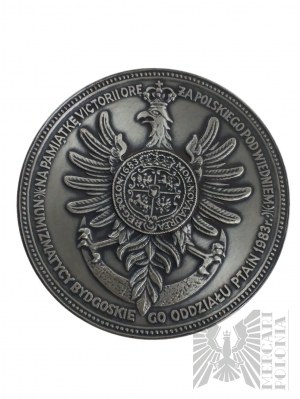 Polen, Bromberg (Bydgoszcz), 1983 - Medaille 300. Jahrestag der Schlacht von Wien 1983 Jan III Sobieski, PTAiN in Bydgoszcz - Entwurf von Stanisława Wątróbska; oxidiertes Silber 998