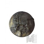PRL, 1983. - Medal On the Anniversary of the Siege of Vienna and the Sojourn of Our King in Upper Silesia 1683-1983, Jan III Sobieski - Design by Zygmunt Brachmanski, Bronzed Brass.