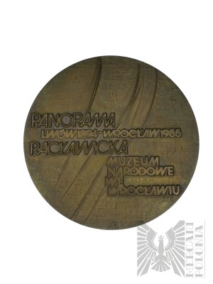PRL, 1985 r. - Medal Mennica Warszawska, Tadeusz Kościuszko / Panorama Racławicka Muzeum Narodowe we Wrocławiu - Projekt Alfreda Poznańska