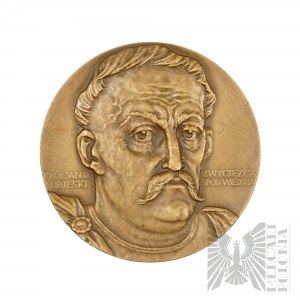 PRL, Warschau, 1983. - Medaille der Münze Warschau, Jan III Sobieski - 300. Jahrestag der Schlacht bei Wien - Entwurf von Jerzy Jarnuszkiewicz.