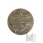 PRL, 1979 r. - Medal 750 lat Ziemi Gniewskiej 1229-1979 / Jan III Sobieski i Maria Kazimiera Sobieska Starostowie Gniewscy 1667-1699 - Projekt Wiktor Tołkin