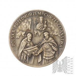 République populaire de Pologne, 1983 - Médaille Jan III Sobieski, 300e anniversaire du secours de Vienne / La Pologne, rempart de la chrétienté
