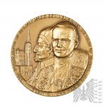 USA/PRL, 1983r. - Medal Pamiątkowy Jan III Sobieski 1683-1983 / Innocenty XI, Jan Paweł II, Polonus Philatelic Society USA - Projekt L.S. Kawecki