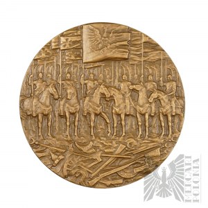 PRL, Varsovie, 1983. - Médaille du PTAiN Jan III Sobieski, 300e anniversaire de la victoire de Vienne 1983 - Dessinée par Bohdan Chmielewski
