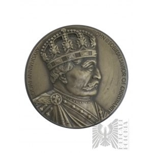 USA, 1983 r. - Medal 300. Rocznica Bitwy pod Wiedniem, Jan III Sobieski - John III Sobieski Savior of Christianity, 300th Anniversary / Polish American Congress Honors The 1683 Deliverance of Vienna - Projekt L. S. Kawecki