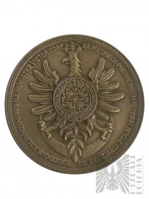 Polen, Bydgoszcz, 1983 - Medaille zum 300. Jahrestag der Schlacht bei Wien 1983 Jan III Sobieski, PTAiN in Bydgoszcz - Entwurf von Stanisława Wątróbska