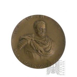 République populaire de Pologne, 1983 - Médaille Jan III Sobieski, 300e anniversaire de la bataille de Vienne 1983 - Dessinée par Henryk Fajlhauer