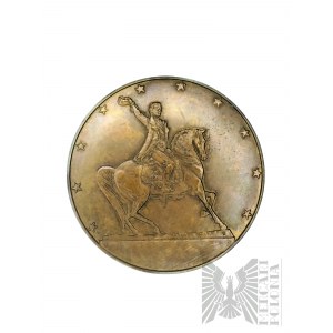 République populaire de Pologne, Varsovie, 1978. - Médaille de la Monnaie de Varsovie, Tadeusz Kościuszko, pour commémorer l'installation du monument du Wawel à Tadeusz Kościuszko à Detroit - Dessin de Witold Korski.