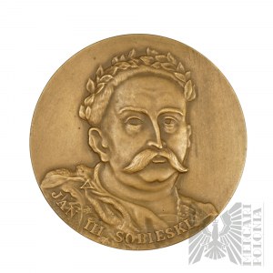 PRL, Varšava, 1983. - Medaila Varšavskej mincovne, 300. výročie bitky pri Viedni 1983, Jan IIII Sobieski - Kráľovský zámok vo Varšave.