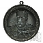 Circa 1883. - Medallion Relief Jan III Sobieski King of Poland and the Grand Duchy of Lithuania - Vienna 1683, Żórawno 1676, Chocim 1673 - Bronze, Design by Jan Kryński.