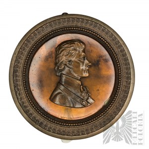 Old Medal Placard Tadeusz Kosciuszko