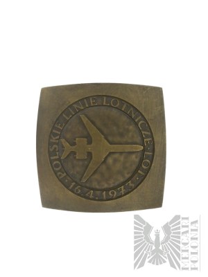 Poľská ľudová republika, 1973 - Pamätná medaila Tadeusz Kosciuszko Poľské aerolínie 16.4.1973 - návrh Józef Markiewicz-Nieszcz