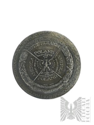 USA, New York, 1946. - Medaille zum zweihundertsten Geburtstag von Tadeusz Kościuszko 1746-1946 - Entwurf von Stanisław Ostrowski.