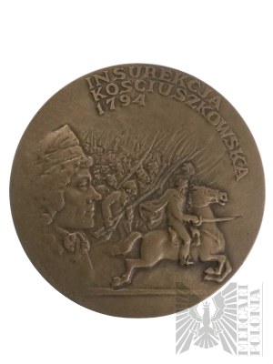 Repubblica Popolare di Polonia, 1982. - Medaglia dell'insurrezione di Kościuszko, disegno di Józef Markiewicz-Nieszcz