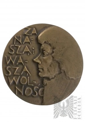 Medaglia di Tadeusz Kościuszko 1746-1817 / Per la nostra e la vostra libertà; disegno di Stanisław Sikora