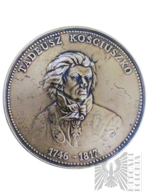 PRL - PTAiN-Medaille Tadeusz Kościuszko / Sieg bei Racławice, Entwurf A. Nowakowski, Bronze