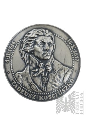 People's Republic of Poland, 1984(?) - PTAiN Tadeusz Kosciuszko / Victory at Racławice medal, design A. Nowakowski, 925 silver