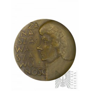 PRL, 1967 r. - Medal Tadeusz Kościuszko w 150 Rocznicę Śmierci / Za Naszą i Waszą Wolność - Projekt Stanisław Sikora