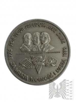 USA, Detroit, 1975. - Medal for the Two Hundredth Anniversary of the Independence of the United States For Yor Freedom And Ours/ For Your Freedom and Ours - Casimir Pulaski, George Washington, Thaddeus Kosciuszko