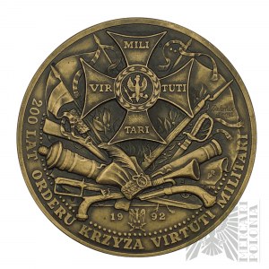 Poland, Warsaw, 1992. - Medal 200 years of Virtuti Militari, Major General Tadeusz Kosciuszko, Prince Jozef Poniatowski - Design by Andrzej and Rosana Nowakowski.