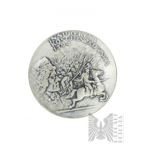 PRL, Varsovie, 1982. - Médaille PTAiN Insurrection de Kosciuszko 1794, Intégrité Égalité Indépendance - Projet Józef Markiewicz-Nieszcz