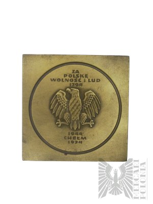 Volksrepublik Polen, 1982 - Medaille Tadeusz Kosciuszko - Für Polen, Freiheit und das Volk, Chelm 1944-1974 - Entwurf Edwa Gorol