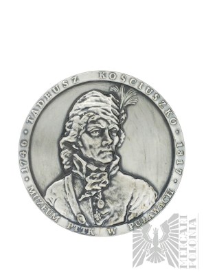 Volksrepublik Polen, Warschau - Münze Warschau Tadeusz Kościuszko 1746-1817 Medaille, PTTK Museum in Puławy, Silber