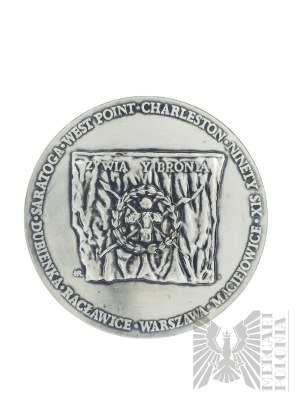 Volksrepublik Polen, Warschau - Münze Warschau Tadeusz Kościuszko 1746-1817 Medaille, PTTK Museum in Puławy, Silber