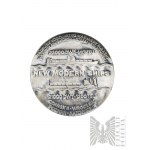 République populaire de Pologne, 1982 - Médaille de la Monnaie de Varsovie, 50 ans de l'autorité portuaire de Gdynia, Polish Ocean Lines PLO New Modern Ships, argent