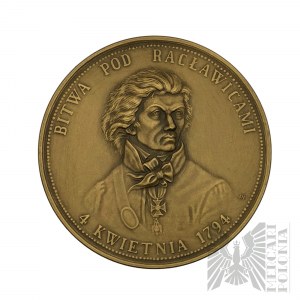 PRL, Warsaw, 1984. - Mint of Warsaw medal, Tadeusz Kościuszko, Battle of Racławice on April 4, 1794 - Design by Andrzej Nowakowski.