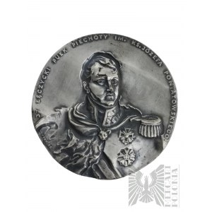 PRL, Warschau 1986. - Nationale Münze, Medaille des Infanterieregiments Łęczyca, benannt nach Pfarrer Józef Poniatowski TPZK; Entwurf - Lechosław Kubiak und Andrzej Urbaniak, Ausführung - Ewa Olszewska-Borys