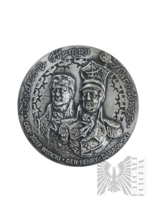 PRL, Warszawa, 1987 r. - Medal Twórcom Hymnu Narodowego, Józef Wybicki, Henryk Dąbrowski - Projekt Sławomir Wydro
