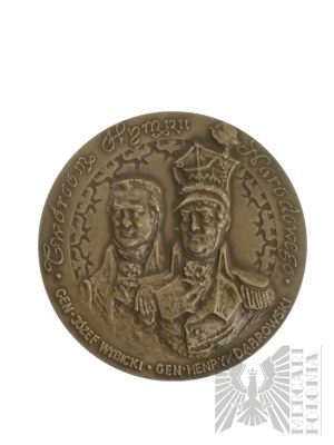 PRL, Warsaw, 1987. - Medal to the Creators of the National Anthem, Jozef Wybicki, Henryk Dabrowski - Design by Slawomir Wydro.