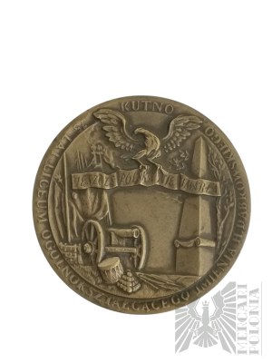 Medaille - General Jan Henryk Dabrowski 75 Jahre Gymnasium Kutno, Tombak (?)