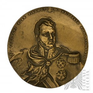 PRL, Warschau 1986. - Nationale Münze, Medaille des Infanterieregiments Łęczyca, benannt nach Pfarrer Józef Poniatowski TPZK; Entwurf - Lechosław Kubiak und Andrzej Urbaniak, Ausführung - Ewa Olszewska-Borys