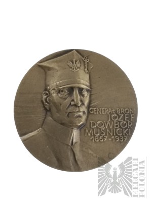 Polská lidová republika, Varšava, 1985. - Varšavská medaile PTAiN, generál Józef Dowbór Muśnicki / Velkopolské povstání 1918-1919 - návrh Bohdan Chmielewski.