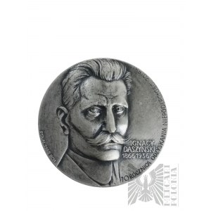 PRL, 1989 r. - Medal PTAiN Ignacy Daszyński, 70. Rocznica Odzyskania Niepodległości 1988 - Projekt Bohdan Chmielewski - Srebro 925