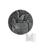 Volksrepublik Polen, 1989. - PTAiN Ignacy Daszyński Medaille, 70. Jahrestag der Wiedererlangung der Unabhängigkeit 1988 - Entwurf von Bohdan Chmielewski - 925 Silber.
