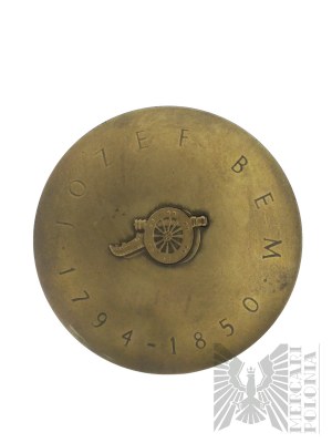 République populaire de Pologne, 1973 - Médaille de la Monnaie d'État, Józef Bem 1794-1850 - Dessinée par Wiktoria Czechowska-Antoniewska.