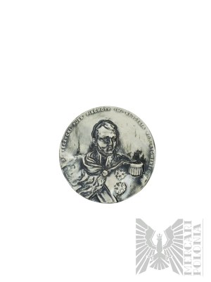 Münze Warschau Medaille, 37. Leczycki Pułk Piechoty im. Księcia Józef Poniatowskiego, versilbert