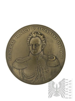 Medal Ignacy Prądzyński 1792-1850 / Mapa Bitwy pod Iganiami