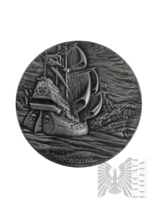 PRL, Warsaw, 1987. - Mint of Warsaw PTAiN medal, Arend Dickmann, Admiral of the Polish Fleet 1572-1627 / Battle of Oliwa 28 XI 1627 - Design by Bohdan Chmielewski.