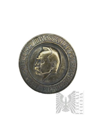 Regno Unito, 1955. - Medaglia Jozef Pilsudski - nel 20° anniversario della sua morte, argento - Medaglia non firmata coniata in Gran Bretagna nel 20° anniversario della morte del Maresciallo, 1955.