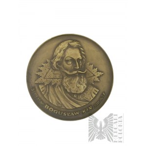 PRL, Szczecin, 1987. - Médaille Boguslaw XIV - 350e anniversaire de l'extinction de la dynastie des Griffons