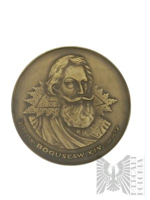 PRL, Szczecin, 1987. - Medaille Boguslaw XIV - 350. Jahrestag des Erlöschens der Greifen-Dynastie