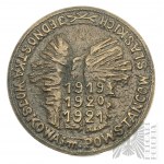 PRL - Médaille Unité militaire Im. Powstańców Śląskich 1919-1920-1921 / Sur la garde des frontières aériennes de la République populaire de Pologne