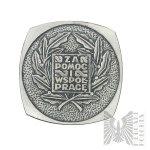 PRL, po 1974 r. - Medal PTTK Za Pomoc i Współpracę, Srebrzony