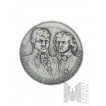 Pologne, 1992. - Médaille Tadeusz Kościuszko, Józef Poniatowski - 200 ans de l'Ordre de Virtuti Militari - Conception par Andrzej et Rosana Nowakowski.