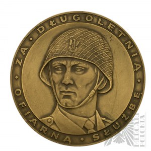 Repubblica Popolare di Polonia, 1989. - Medaglia della Zecca di Varsavia, per i lunghi anni di servizio sacrificale, Forze Armate della Repubblica Popolare di Polonia - Incisione con sovvenzione, Bronzo