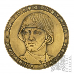 PRL, 1989 r. - Medal Mennica Warszawska, Za Długoletnią, Ofiarną Służbę, Siły Zbrojne Polskiej Rzeczypospolitej Ludowej - Brąz